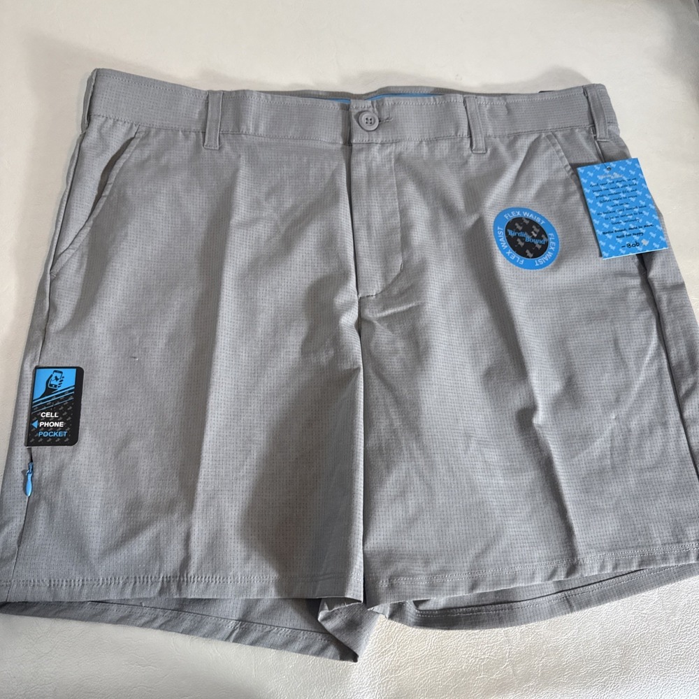 Birdie Bound Shorts Mens 38  Gray  7" Inseam Performance Golf Flex Waist